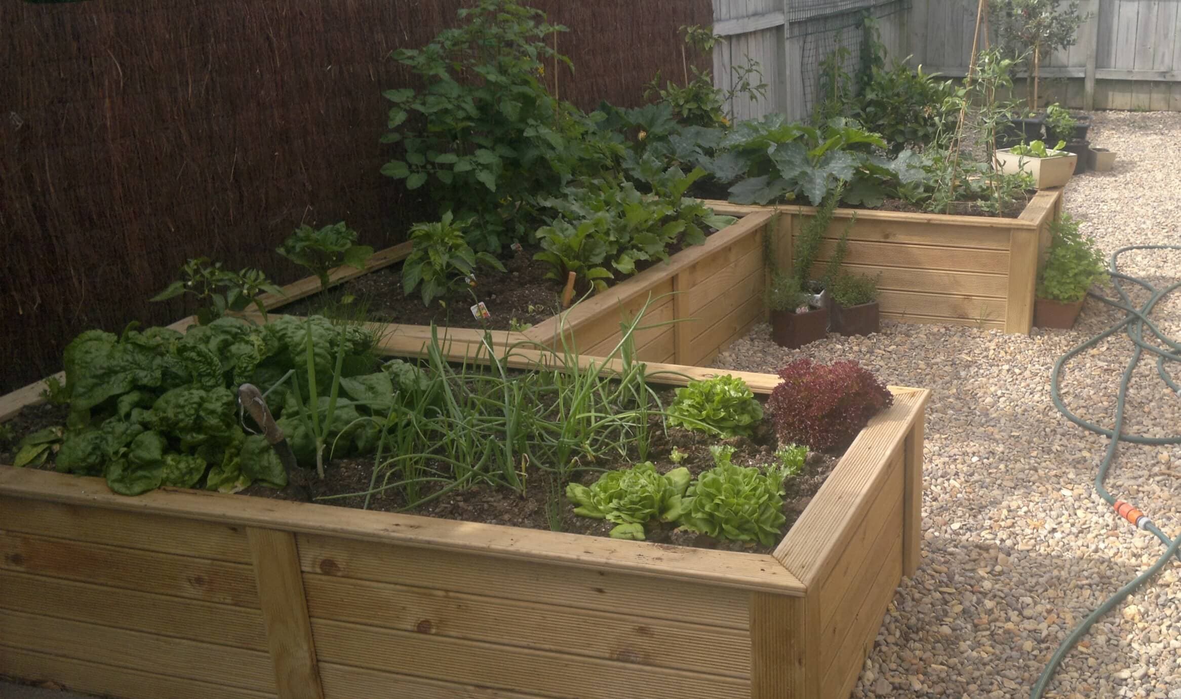 Topspoil in a garden